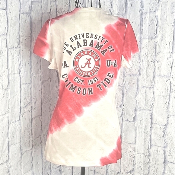 CREATIVE APPAREL Red and Gray‎ Tie Dye Alabama Shirt Medium - Picture 5 of 6